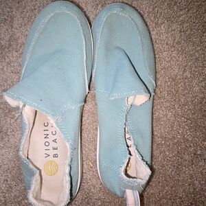 Vionic Beach Teal Blue Slip Ons